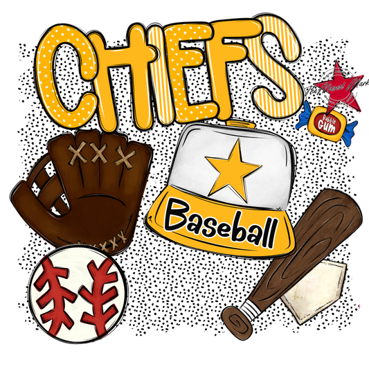Chiefs Baseball Spirit-Yellow