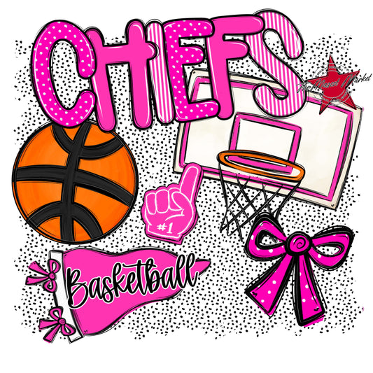 Chiefs Basketball Spirit-Pink