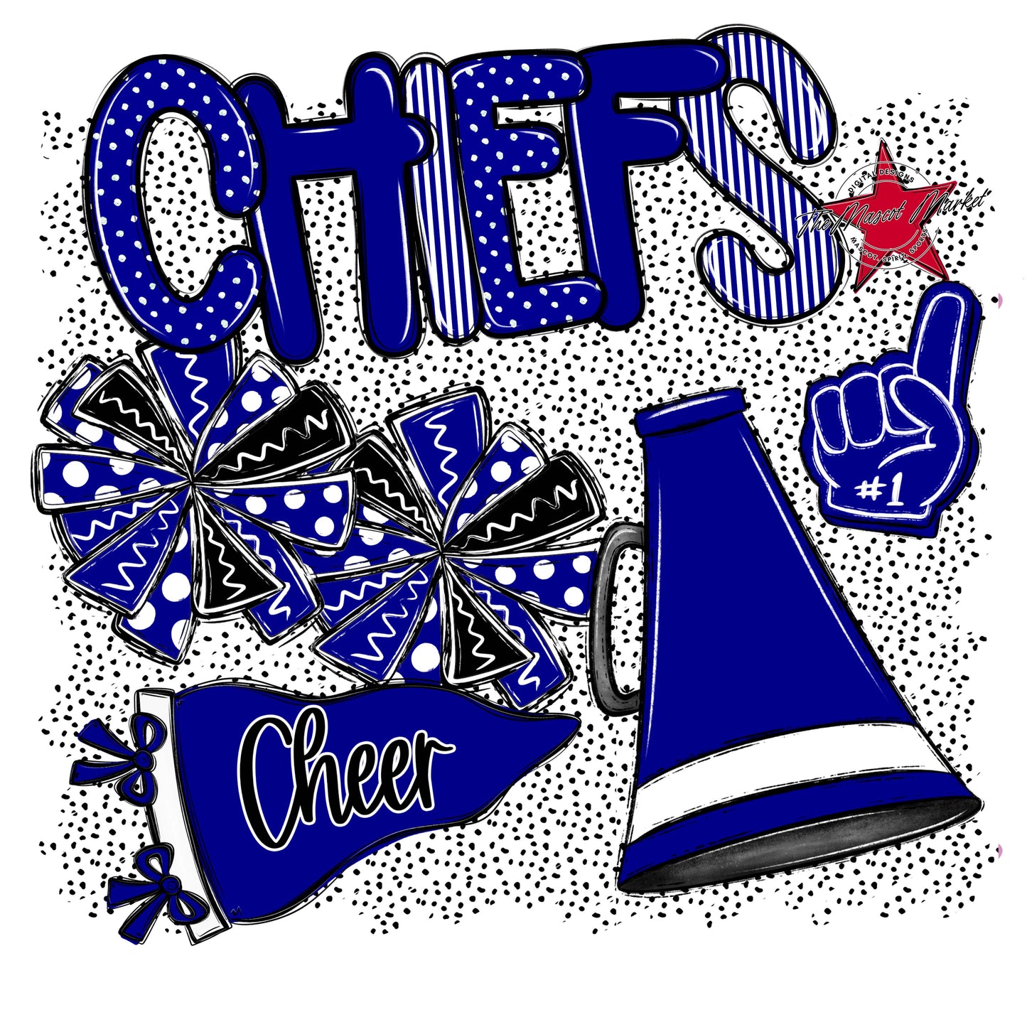 Chiefs Cheer Spirit-Blue