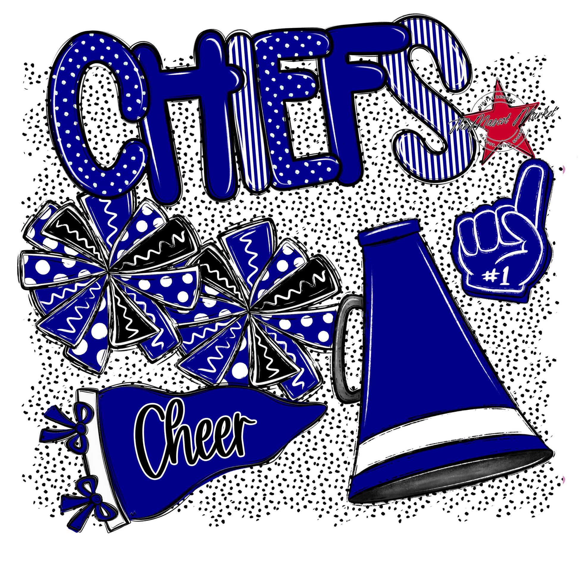 Chiefs Cheer Spirit-Blue