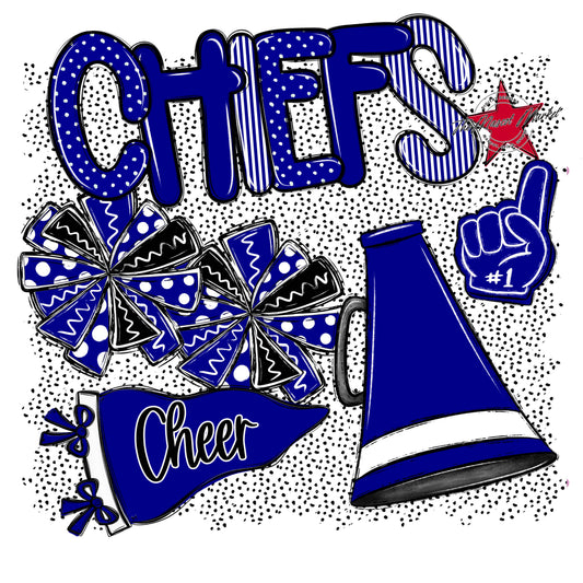 Chiefs Cheer Spirit-Blue
