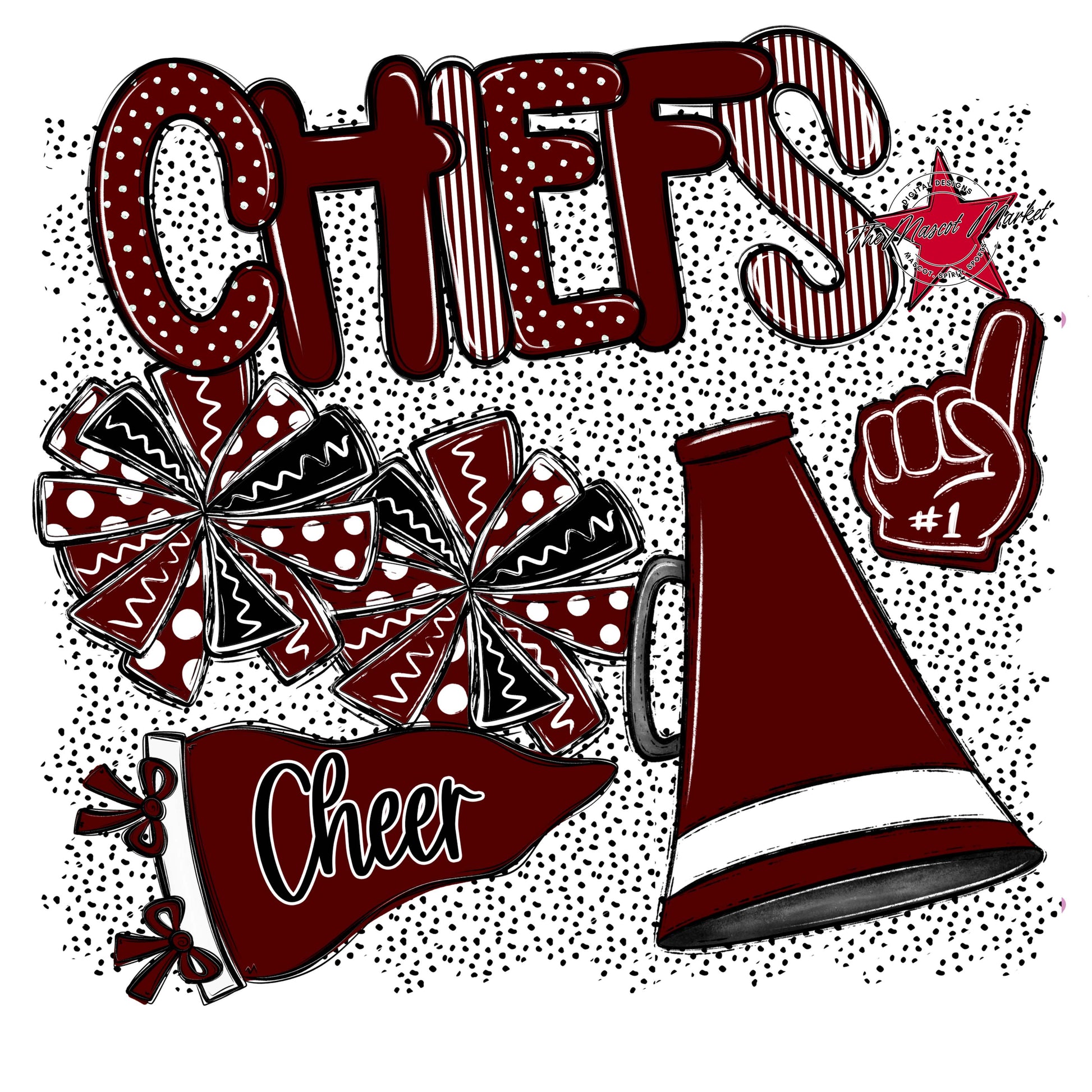 Chiefs Cheer Spirit-Maroon