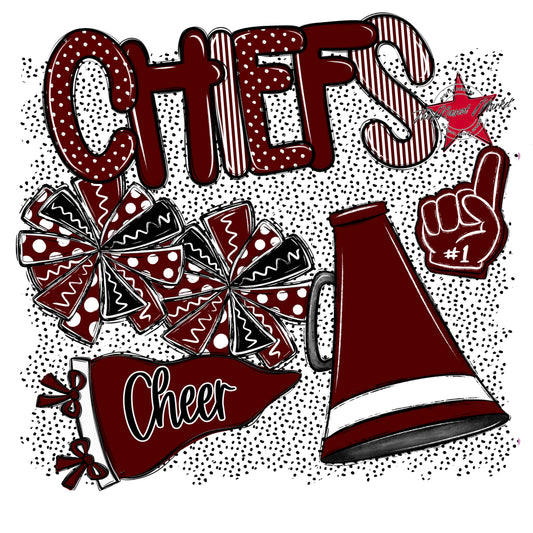 Chiefs Cheer Spirit-Maroon