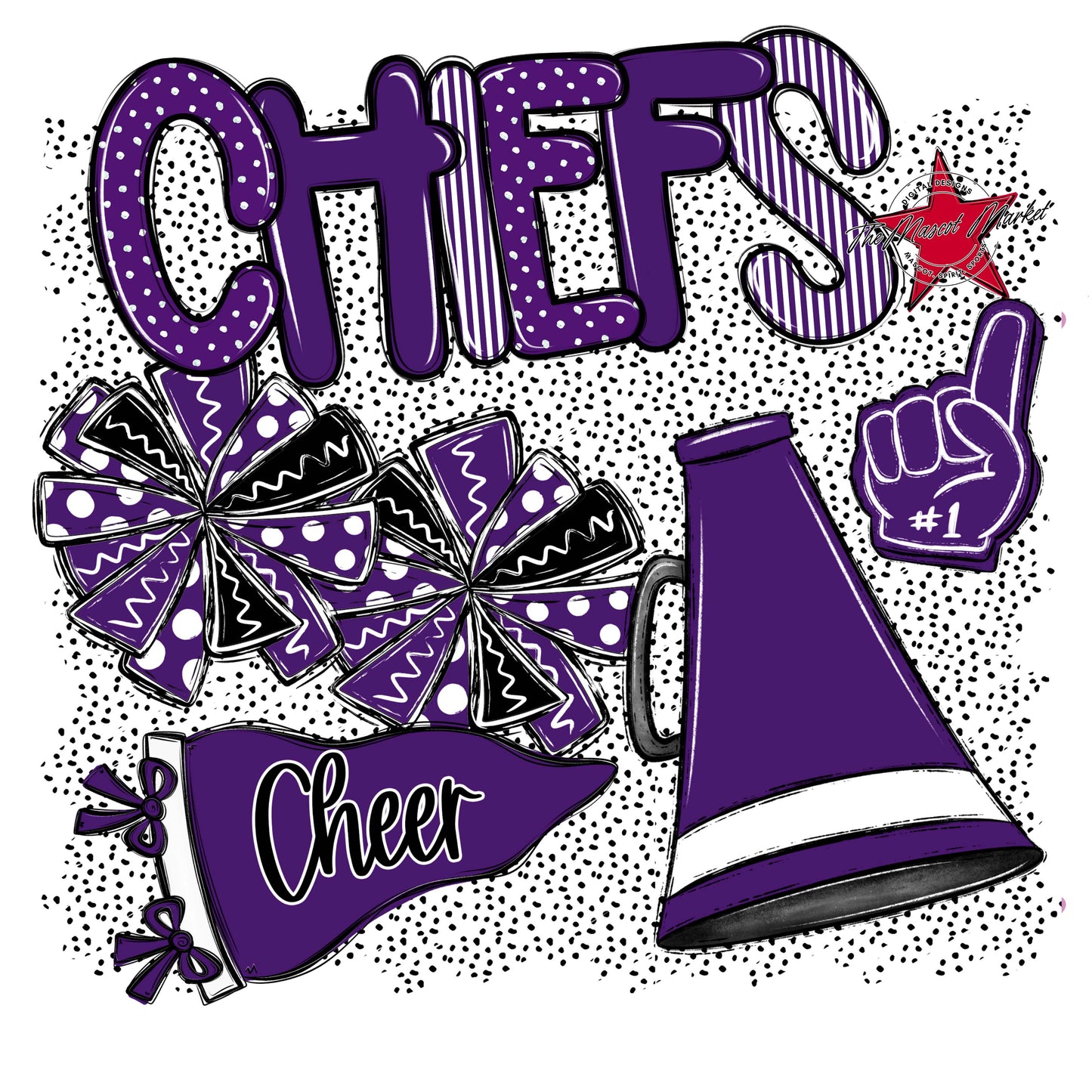 Chiefs Cheer Spirit-Purple