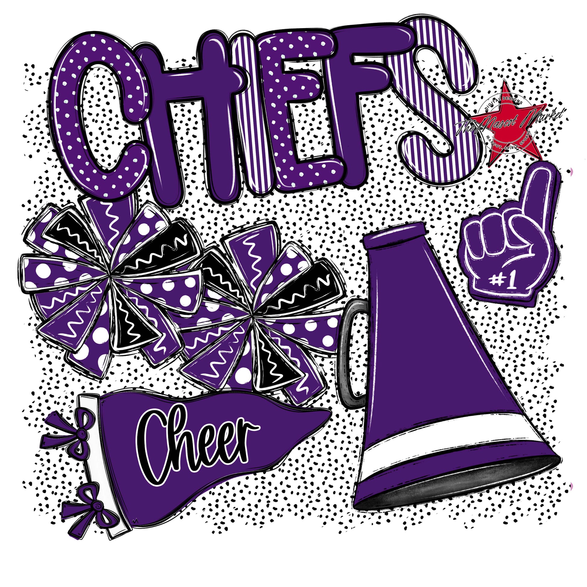 Chiefs Cheer Spirit-Purple