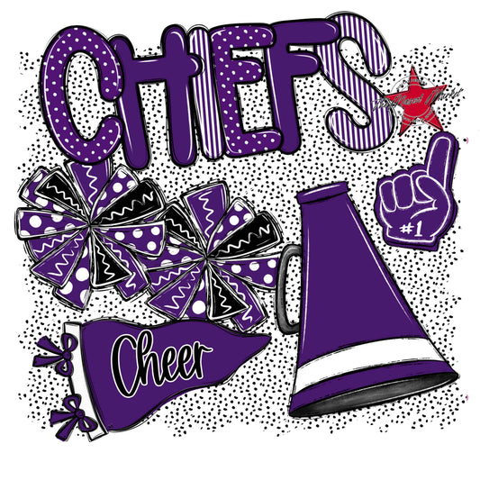 Chiefs Cheer Spirit-Purple