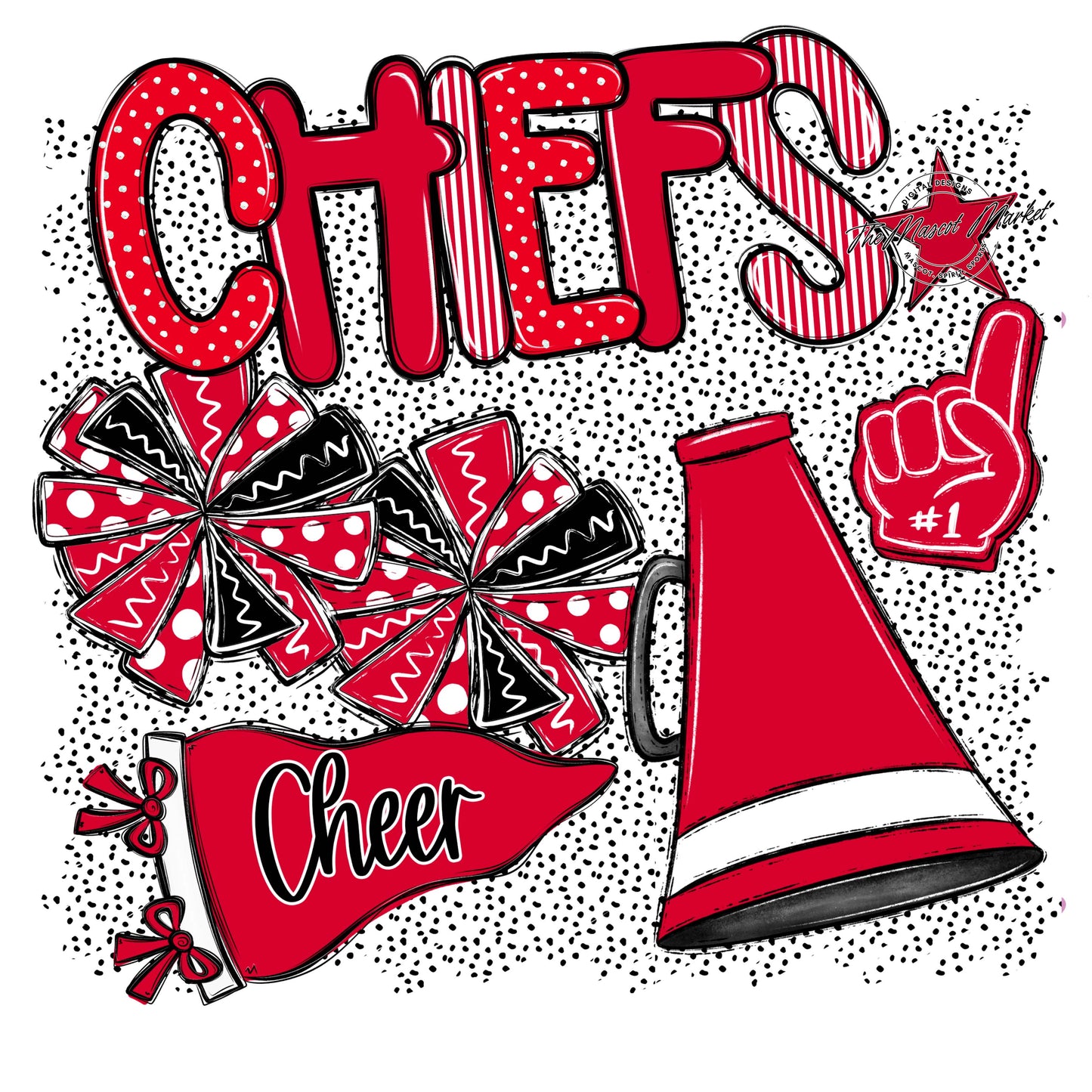 Chiefs Cheer Spirit-Red