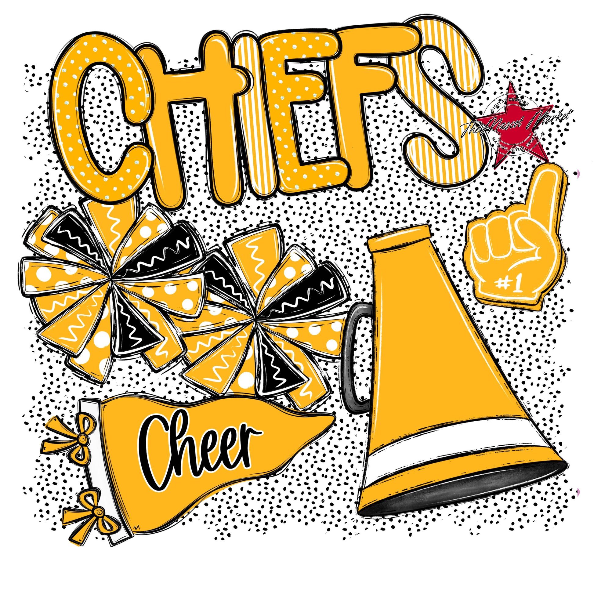 Chiefs Cheer Spirit-Yellow