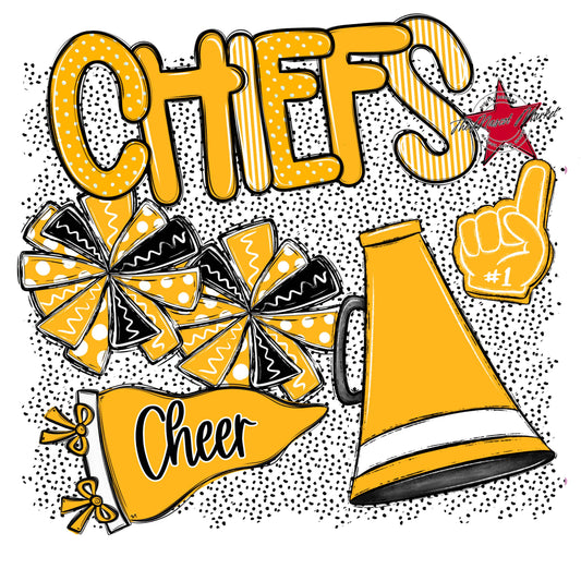 Chiefs Cheer Spirit-Yellow