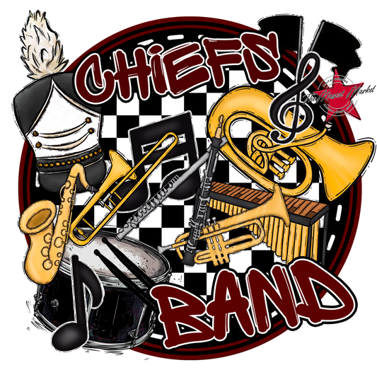 Chiefs Circle Band Design-Maroon