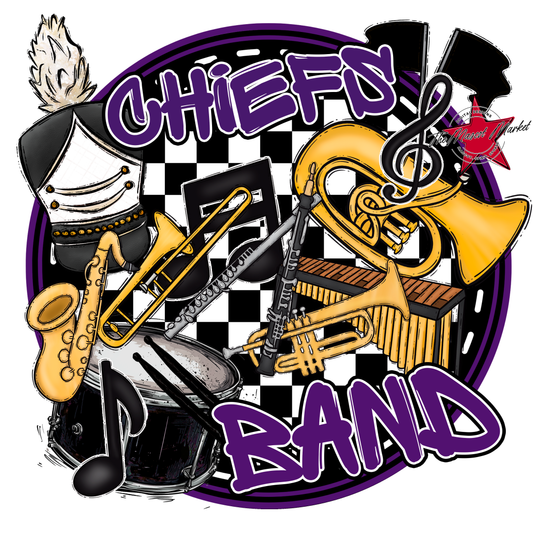 Chiefs Circle Band Design-Purple