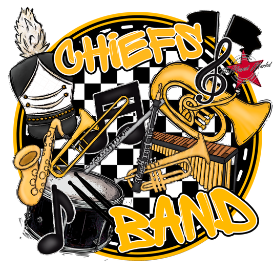 Chiefs Circle Band Design-Yellow