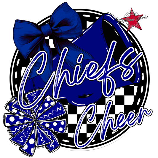 Chiefs Circle Cheer Design-Blue