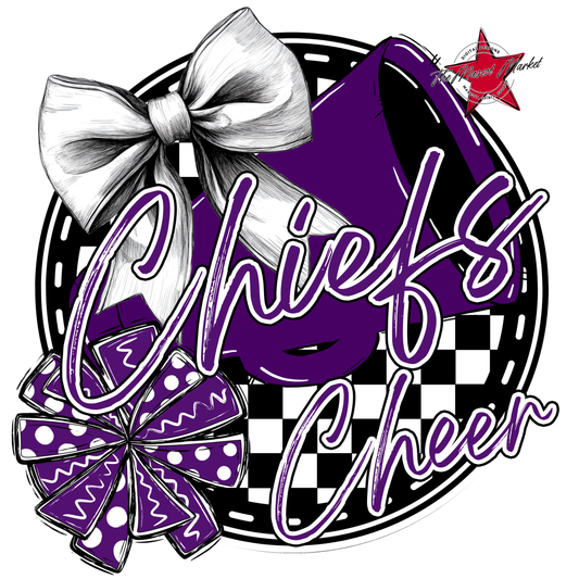 Chiefs Circle Cheer Design-Purple