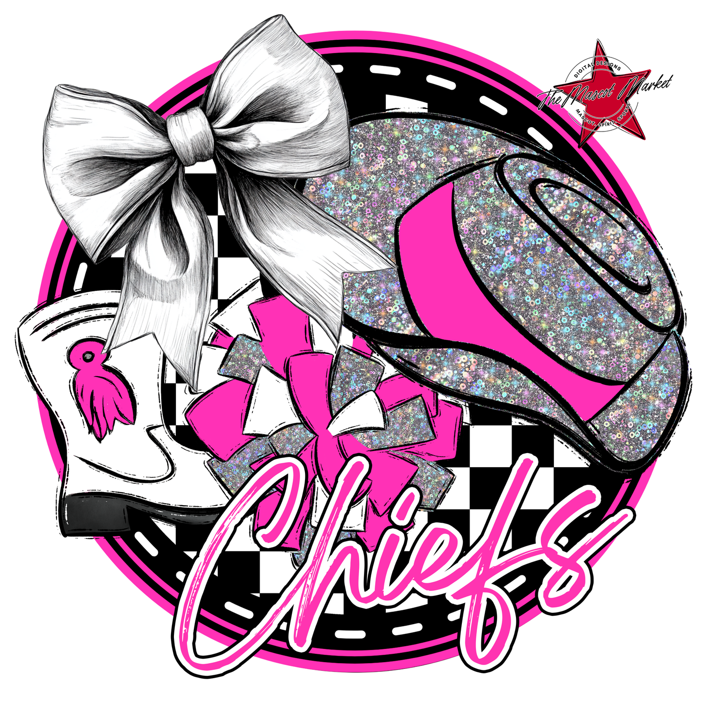 Chiefs Circle Drillteam Design-Pink