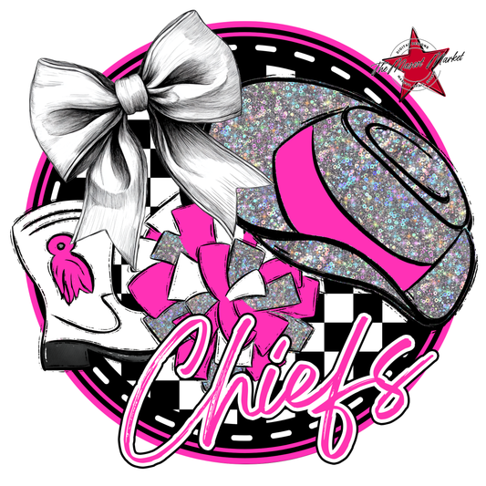 Chiefs Circle Drillteam Design-Pink