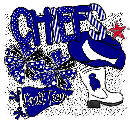 Chiefs Drillteam Spirit-Blue