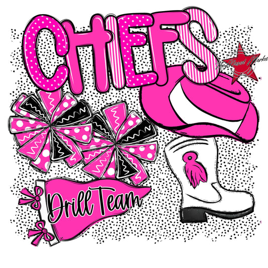 Chiefs Drillteam Spirit-Pink