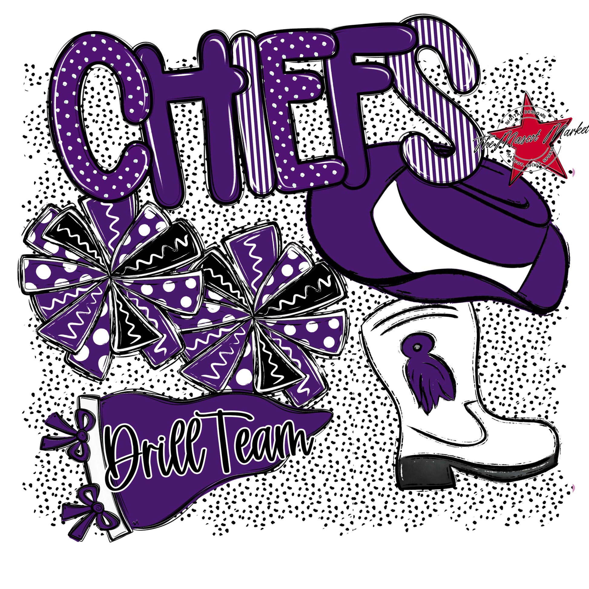 Chiefs Drillteam Spirit-Purple