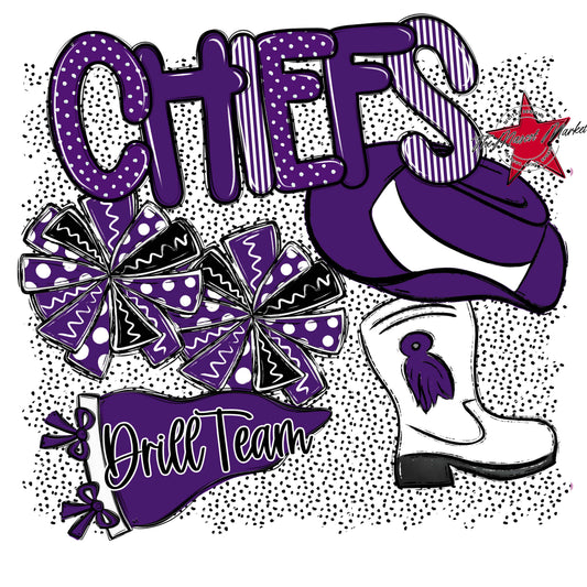 Chiefs Drillteam Spirit-Purple