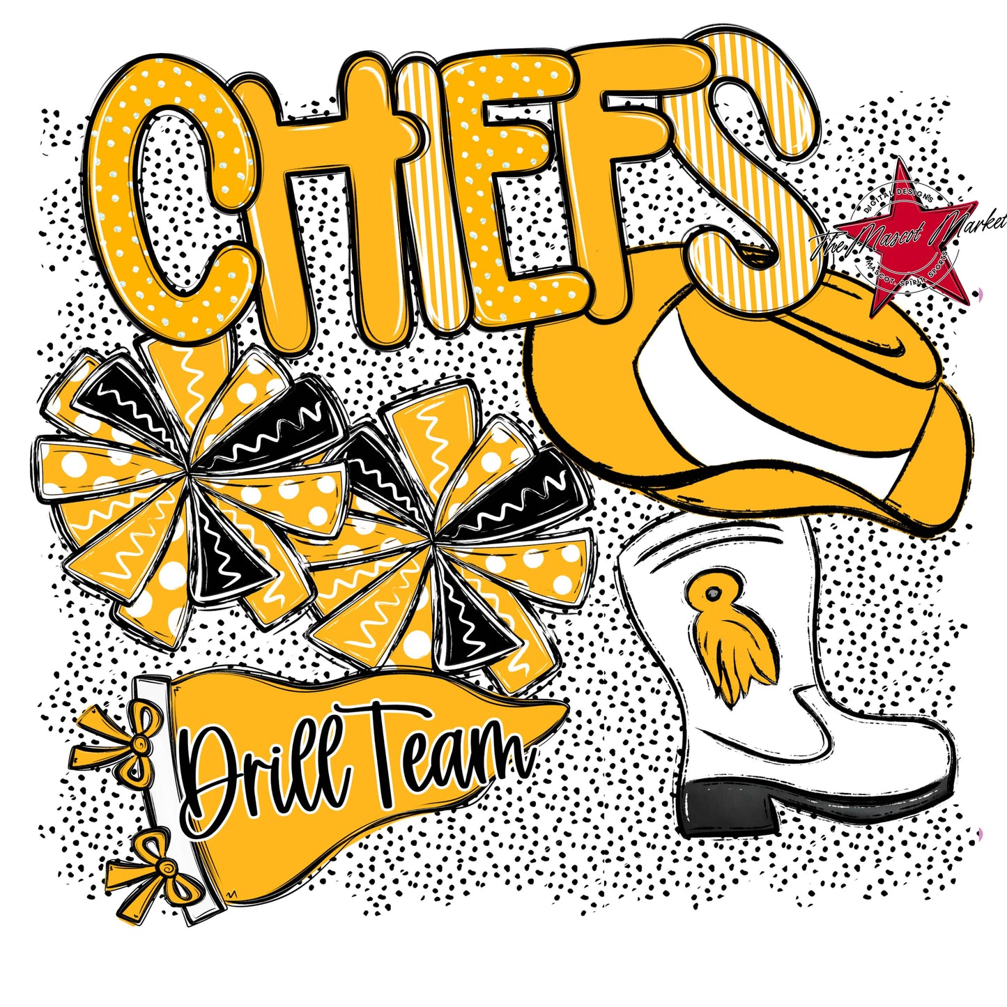 Chiefs Drillteam Spirit-Yellow