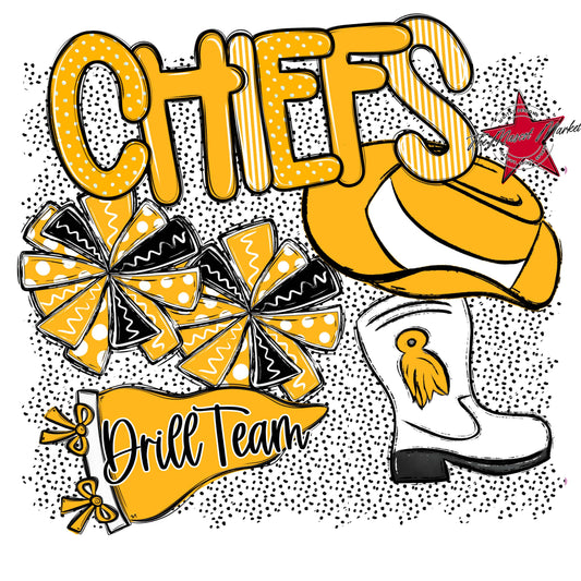Chiefs Drillteam Spirit-Yellow