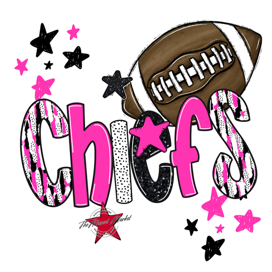 Chiefs Football Scrape-Pink