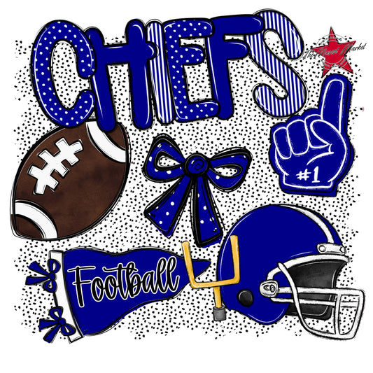 Chiefs Football Spirit-Blue