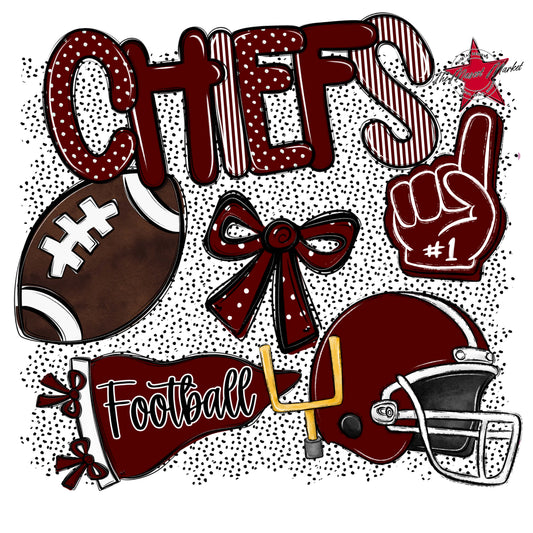 Chiefs Football Spirit-Maroon