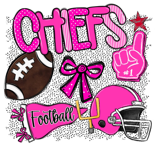 Chiefs Football Spirit-Pink