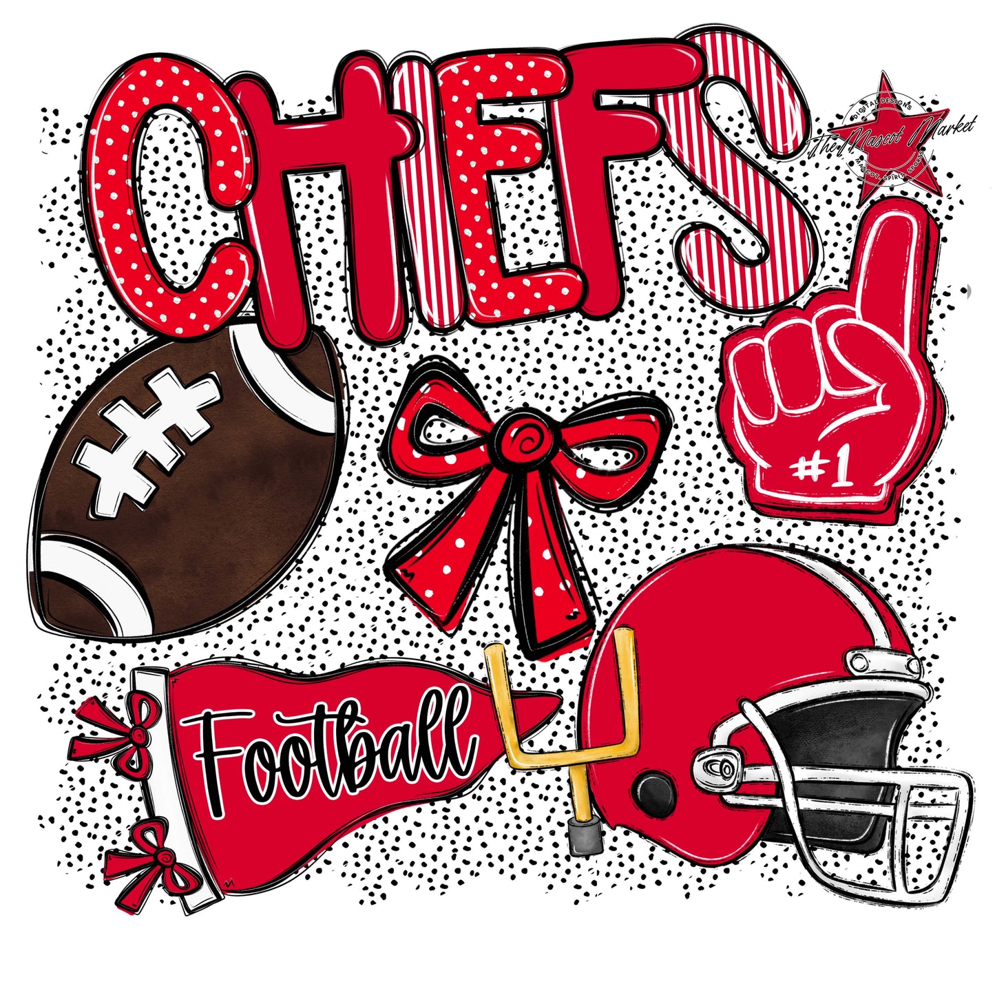 Chiefs Football Spirit-Red