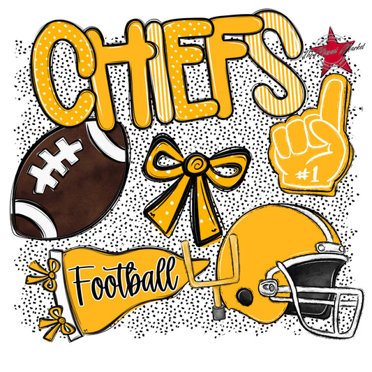 Chiefs Football Spirit-Yellow