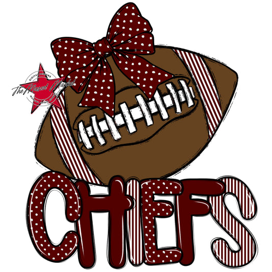 Chiefs Football Spirit Design-Maroon
