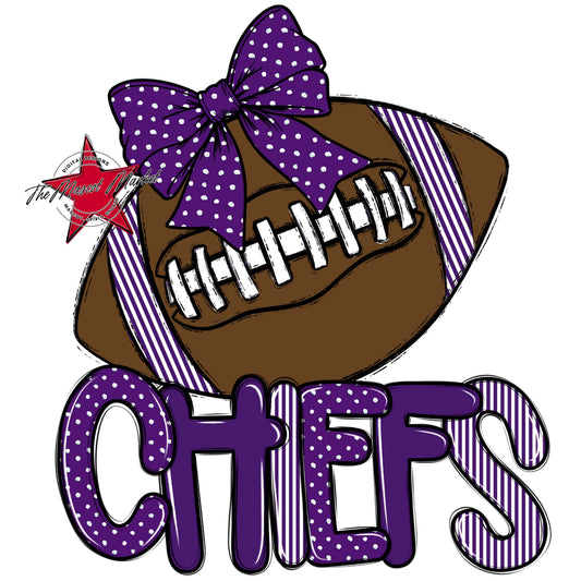 Chiefs Football Spirit Design-Purple