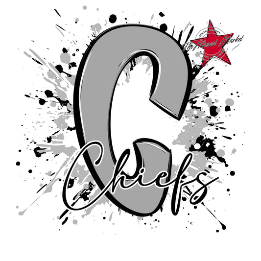 Chiefs Mascot Splatter-Grey