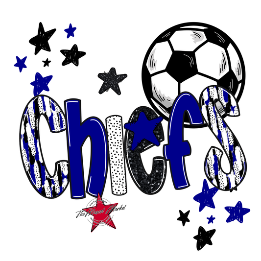 Chiefs Soccer Scrape-Blue
