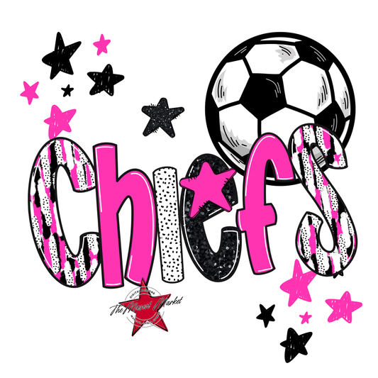 Chiefs Soccer Scrape-Pink