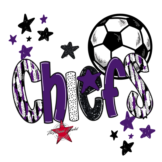 Chiefs Soccer Scrape-Purple