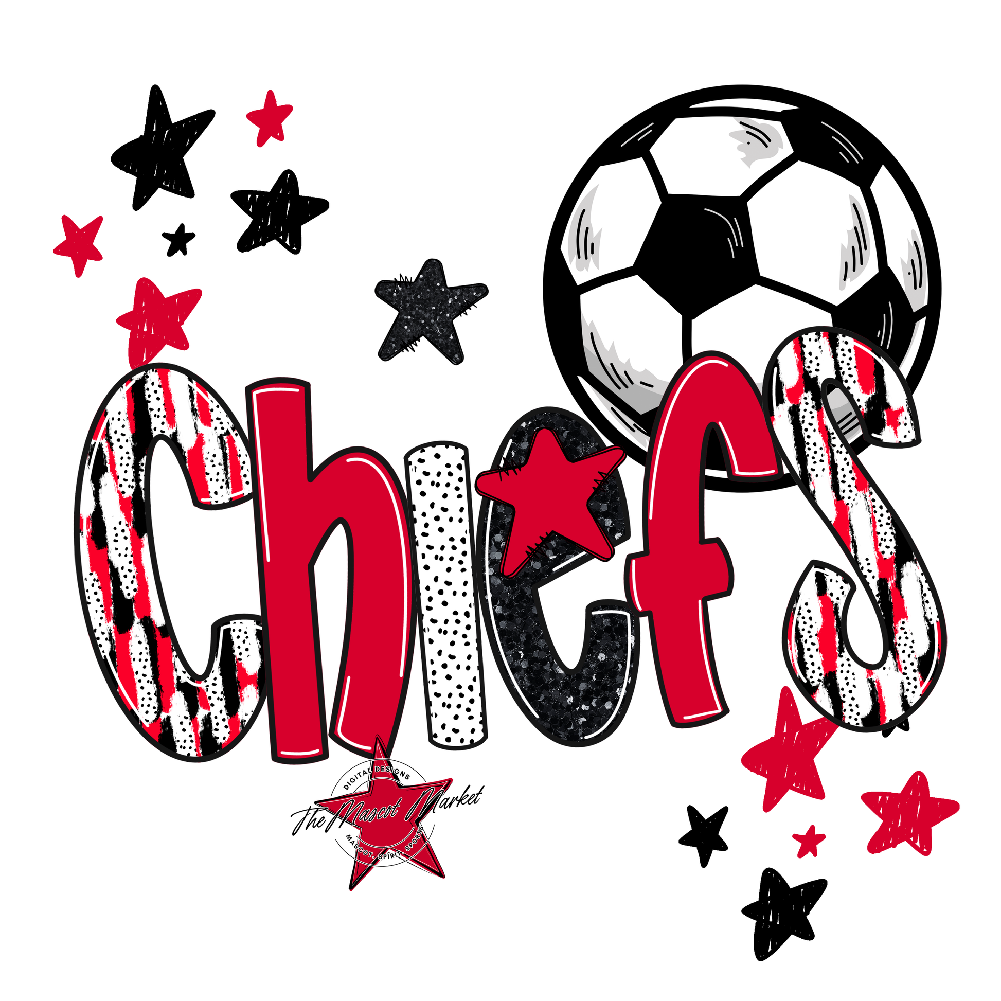 Chiefs Soccer Scrape-Red