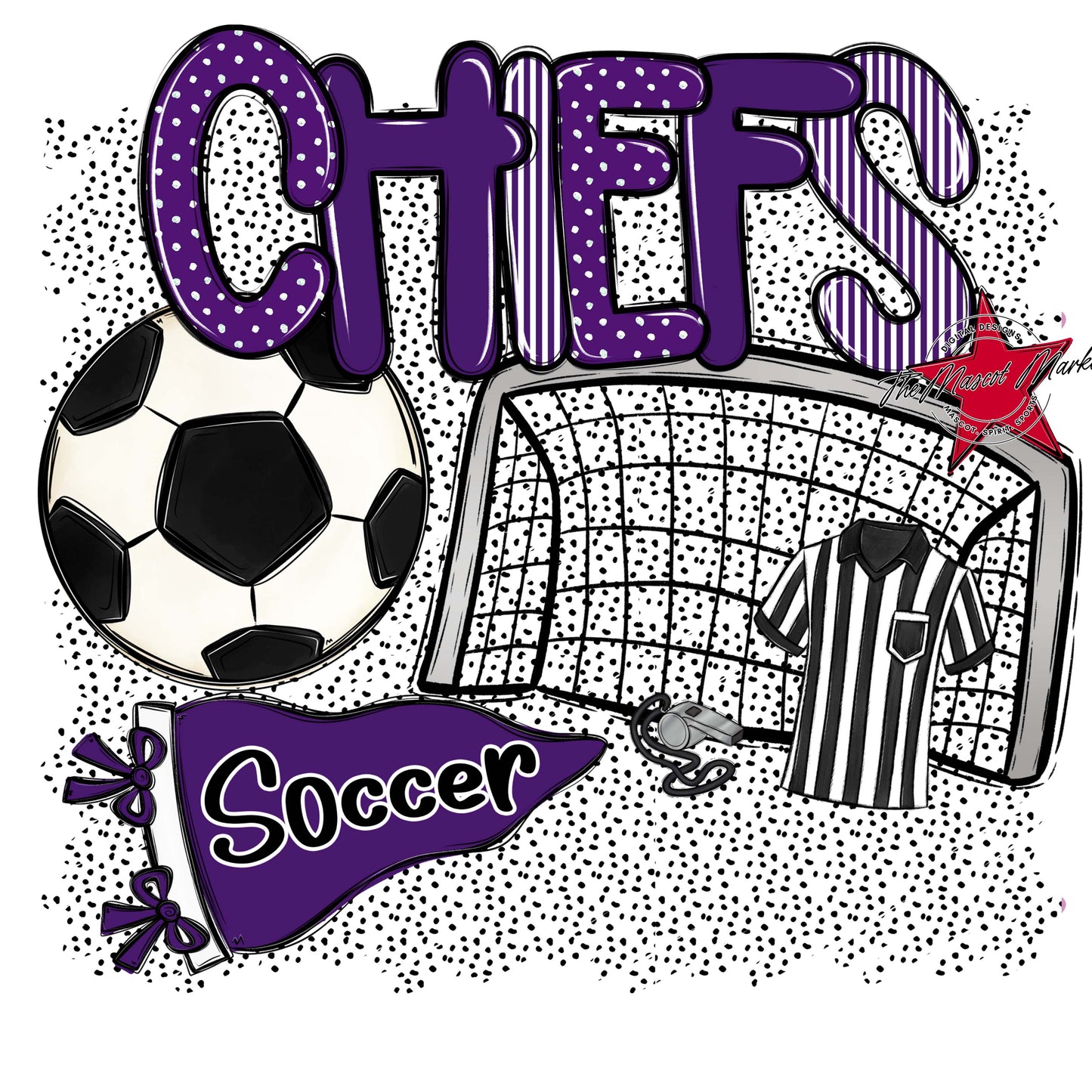Chiefs Soccer Spirit-Purple