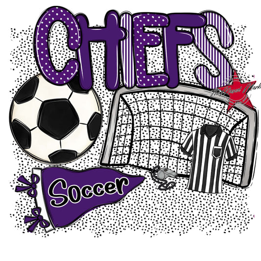 Chiefs Soccer Spirit-Purple