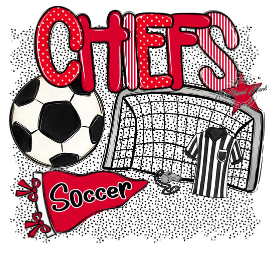 Chiefs Soccer Spirit-Red