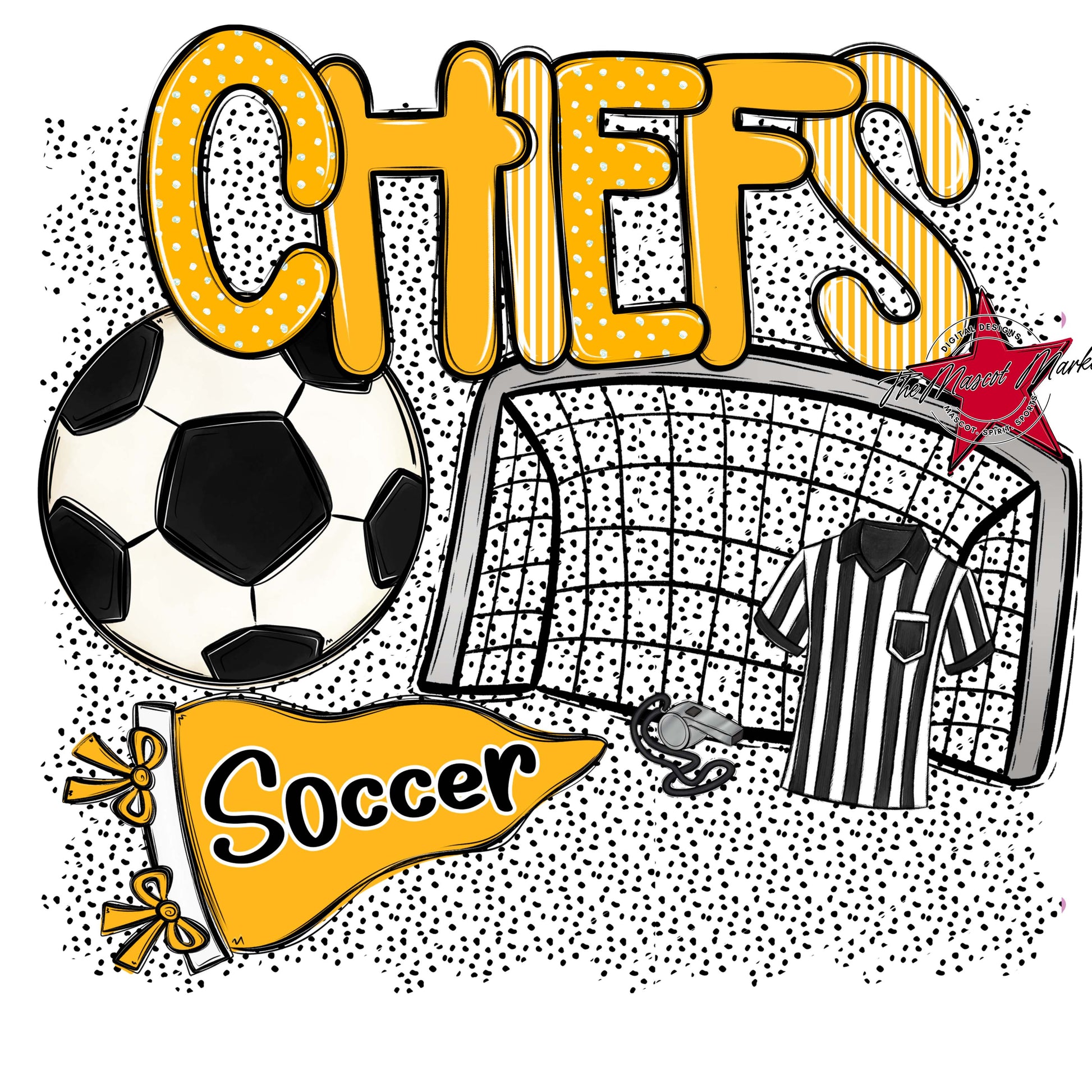 Chiefs Soccer Spirit-Yellow