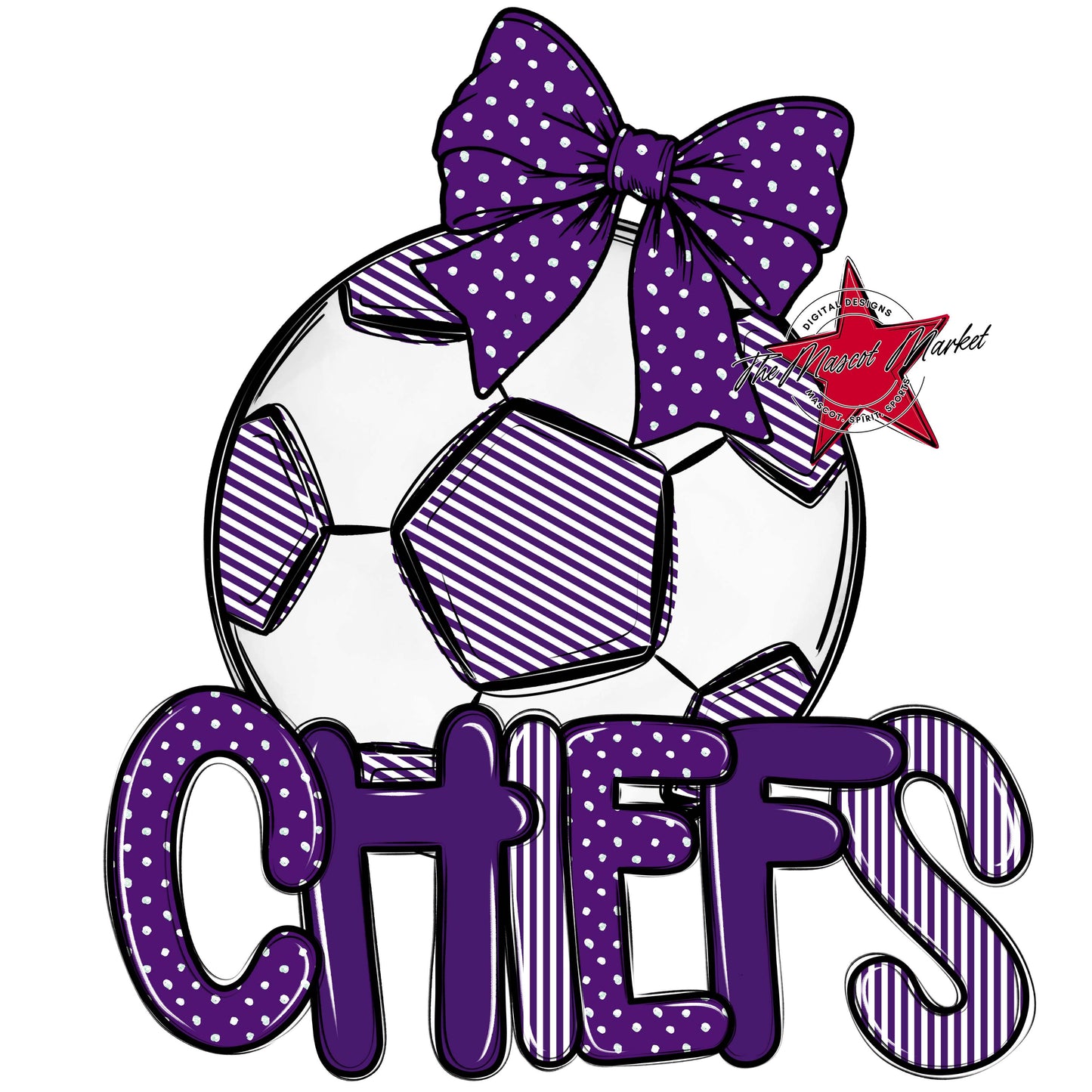 Chiefs Soccer Spirit Design-Purple