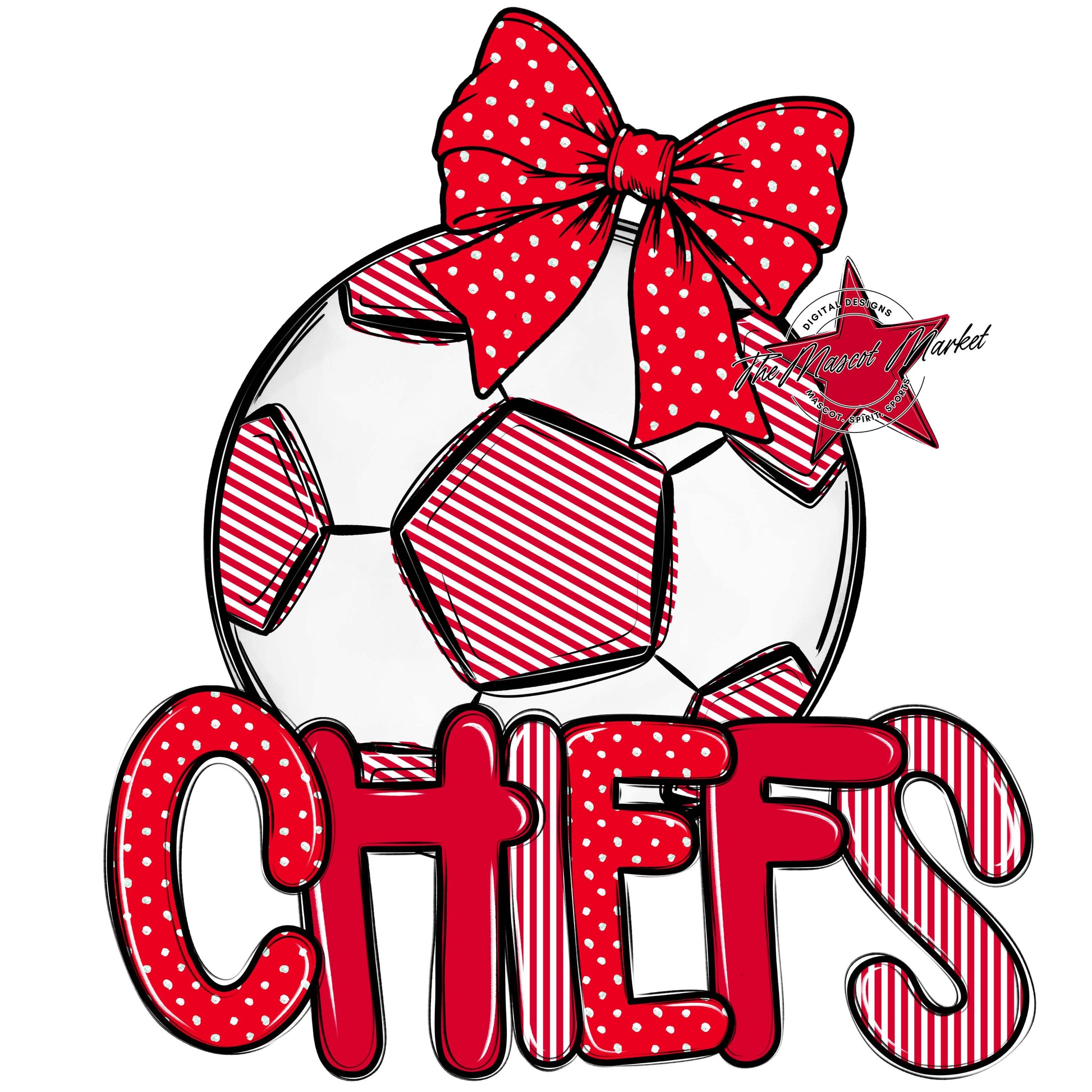 Chiefs Soccer Spirit Design-Red
