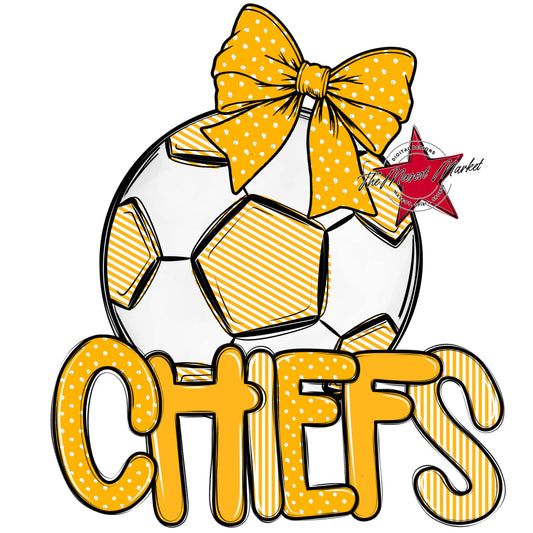Chiefs Soccer Spirit Design-Yellow