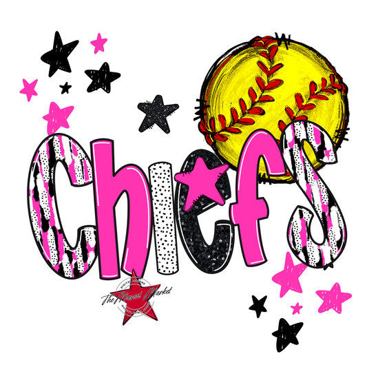 Chiefs Softball Scrape-Pink
