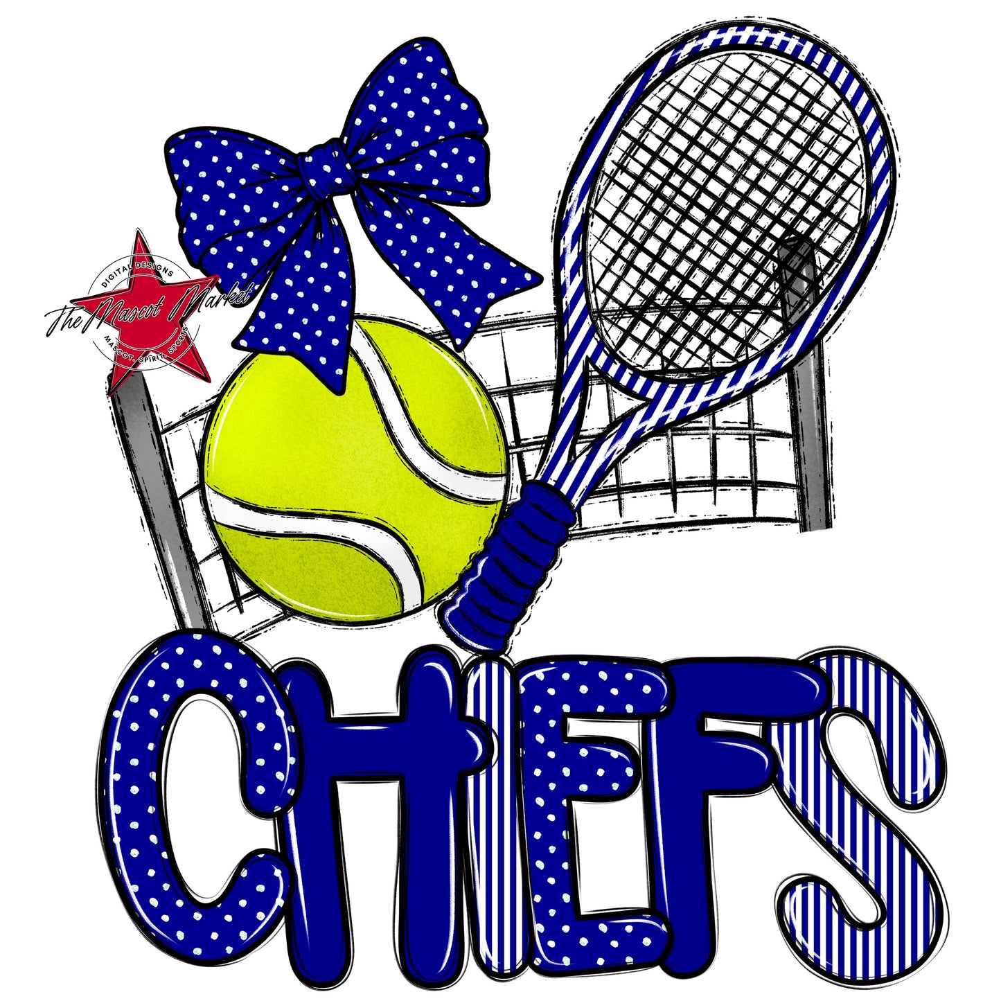 Chiefs Tennis Spirit Design-Blue