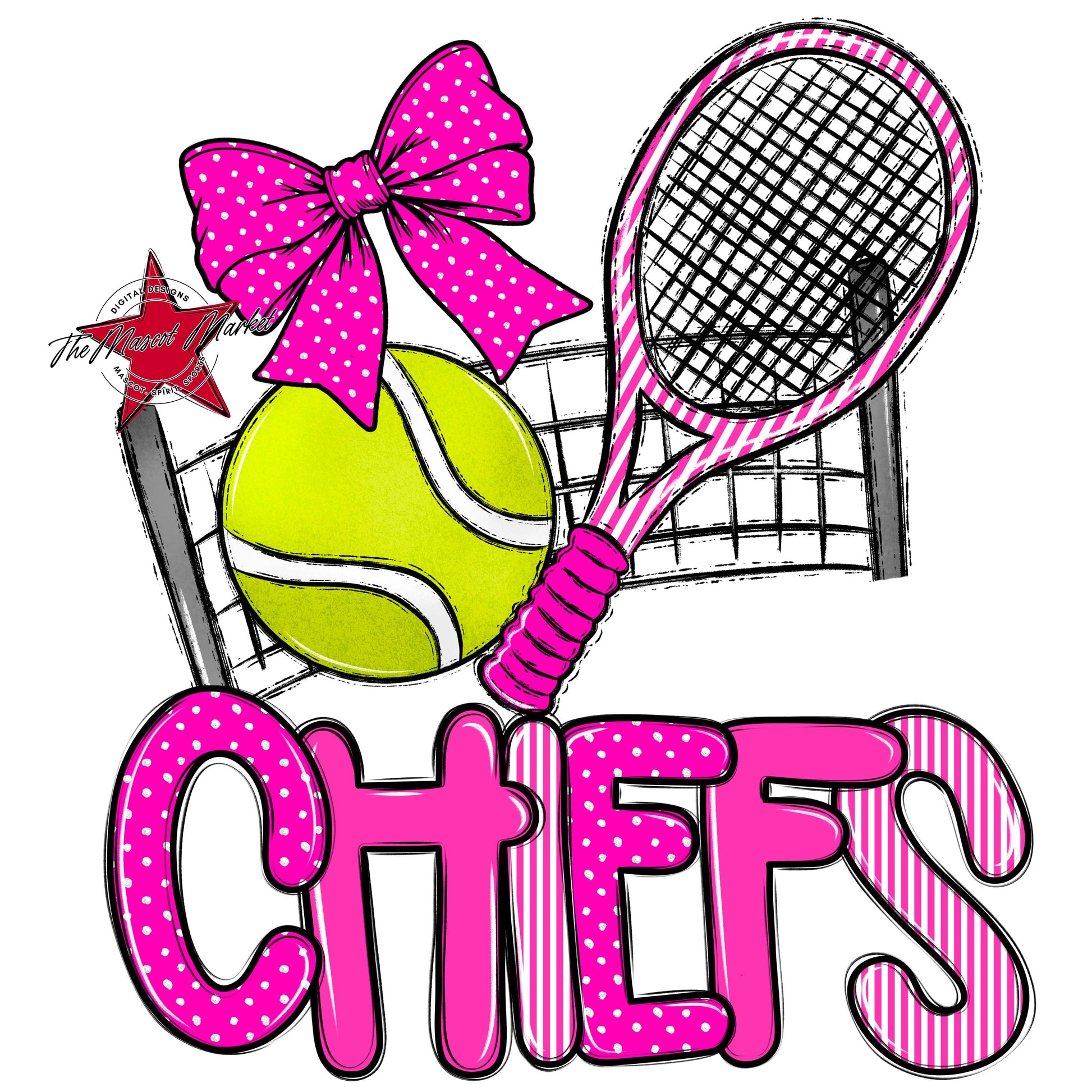 Chiefs Tennis Spirit Design-Pink