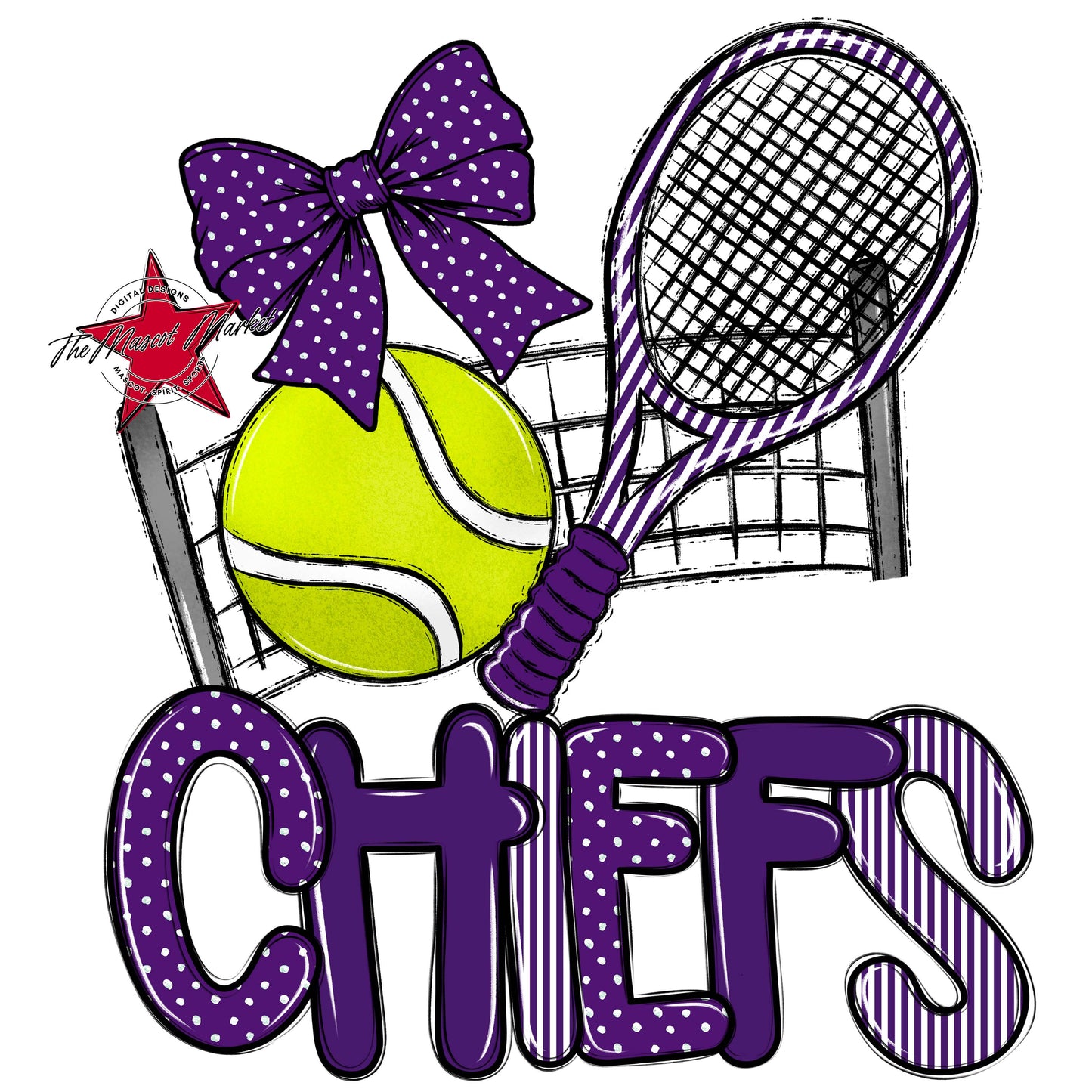 Chiefs Tennis Spirit Design-Purple